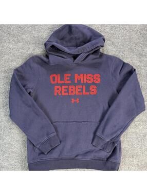 Under Armour Ole Miss Rebels Hoodie Youth Large Loose Fit - Collegiate, NCAAF